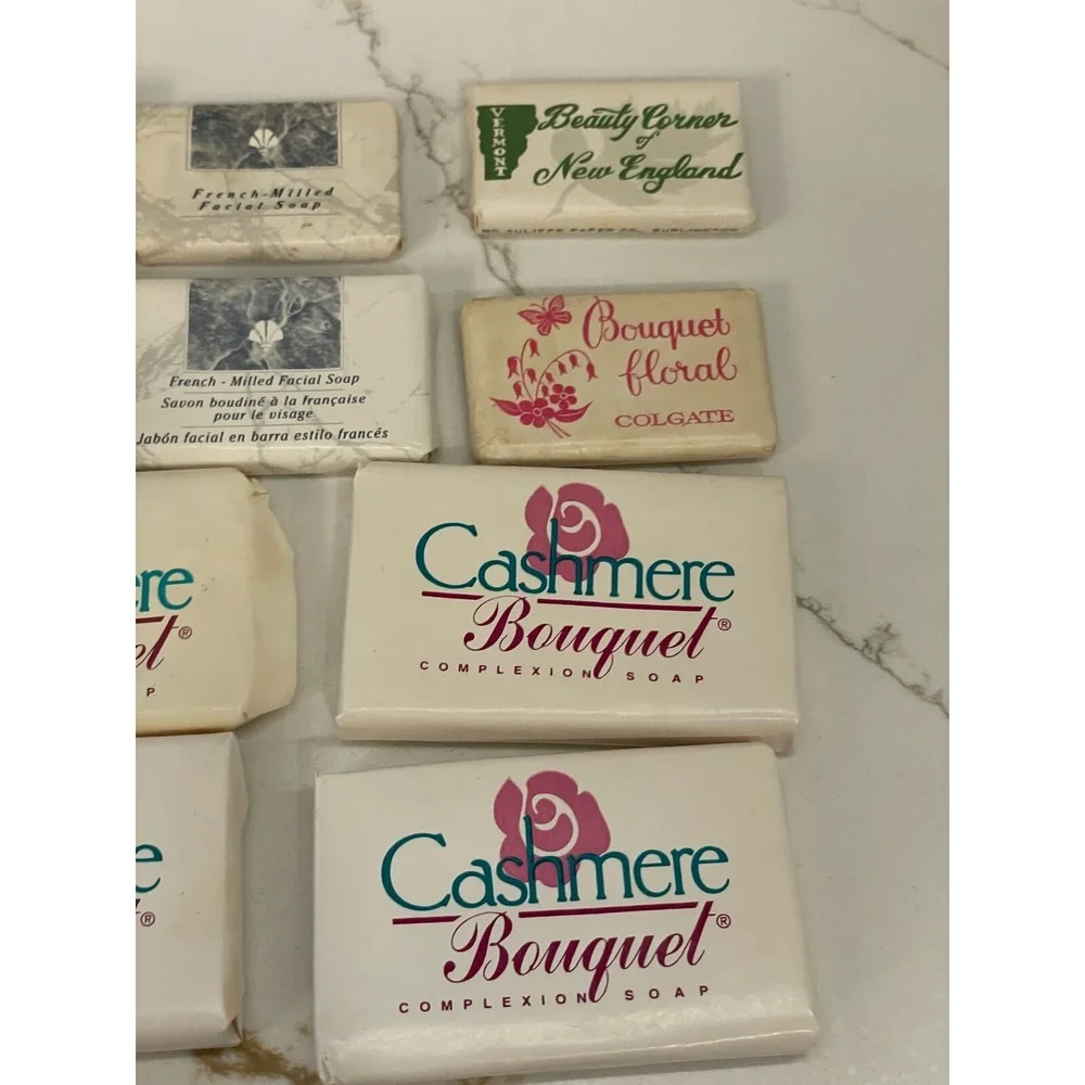 Vintage Facial Complexion Soap Travel Lot 12 Cashmere Bouquet Peter Thomas‎ Roth